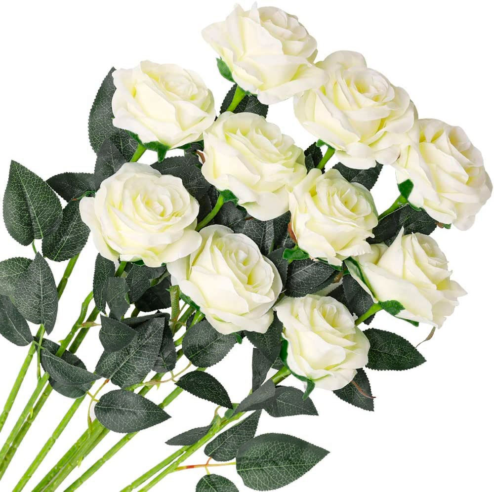 One Dozen White Roses funeral arrangement